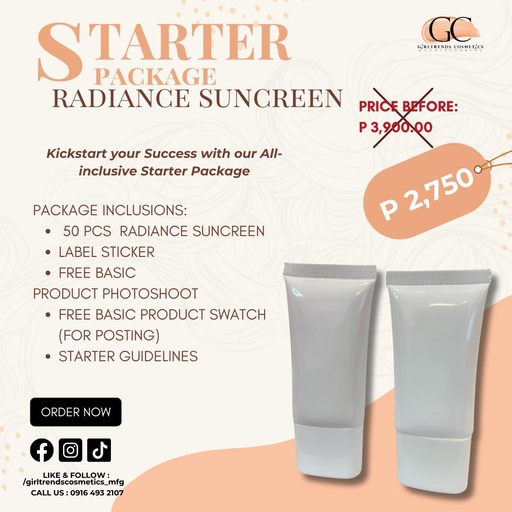 Radiance Sunscreen Starter Package 1