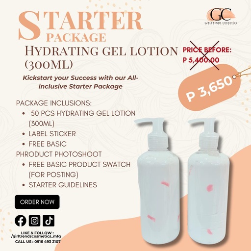 Hydrating Gel Lotion - Starter Package 3